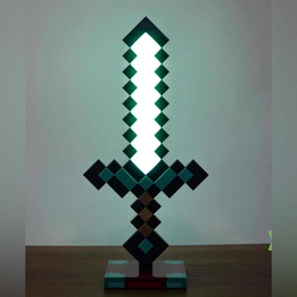 Minecraft Diamond Sword Night Light